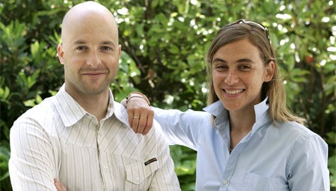 Alain Chuard and Victoria Ransom, co-founders of Wildfire Interactive