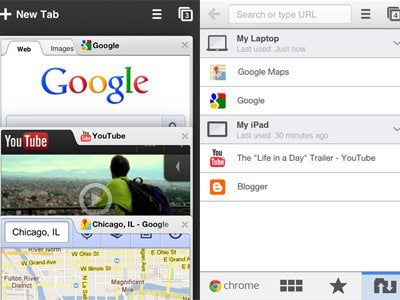 Google Chrome: All your tabs from all your devices in one place.
