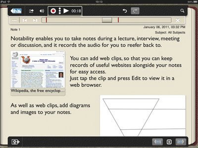 Notability: Voice recording and handwriting integration for your notes.