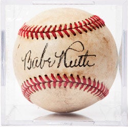 Babe Ruth baseball