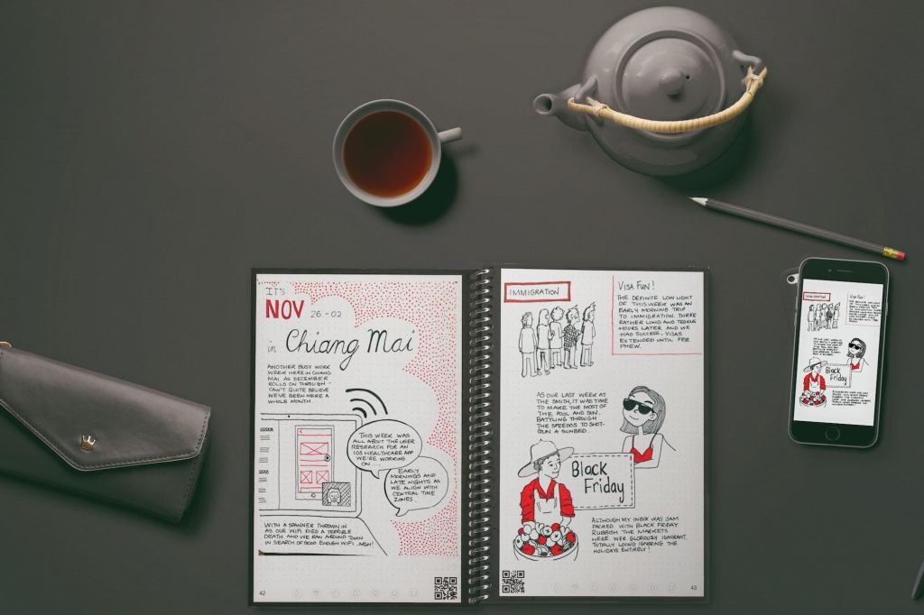 This Futuristic Notebook Saves Your Writing to the Cloud