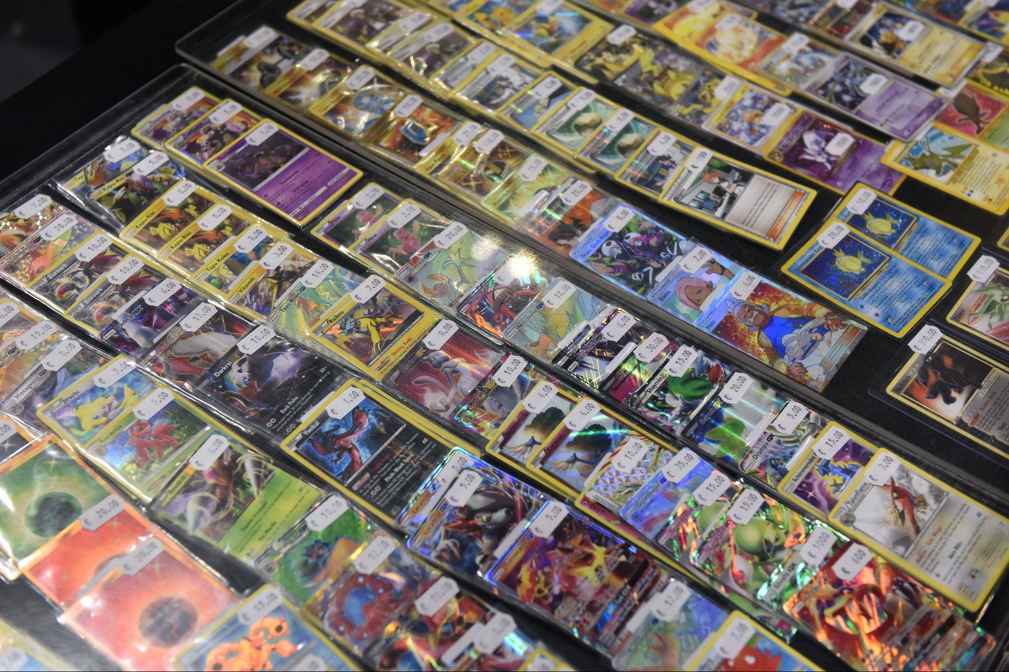 pokemon card collection Amazon.com: Pokemon 100+ Rainbow Rare Cards Binder Collection Includes 5  foils in Any Combination and at Least 1 of The Following Cards, EX and GX,  FA, Secret Rare, Tag Team, Unified Minds : main image 1