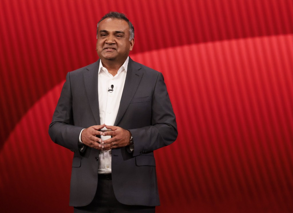 NEW YORK, NEW YORK - MAY 14: Neal Mohan, CEO, YouTube speaks onstage during YouTube Brandcast 2025 at David Geffen Hall on May 14, 2025 in New York City. (Photo by Kevin Mazur/Getty Images for YouTube)