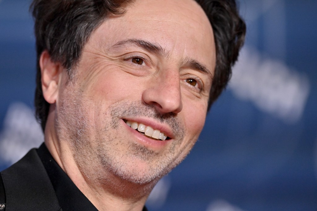 SANTA MONICA, CALIFORNIA - APRIL 05: Sergey Brin attends the 11th Breakthrough Prize Ceremony at Barker Hangar on April 05, 2025 in Santa Monica, California. (Photo by Axelle/Bauer-Griffin/FilmMagic)