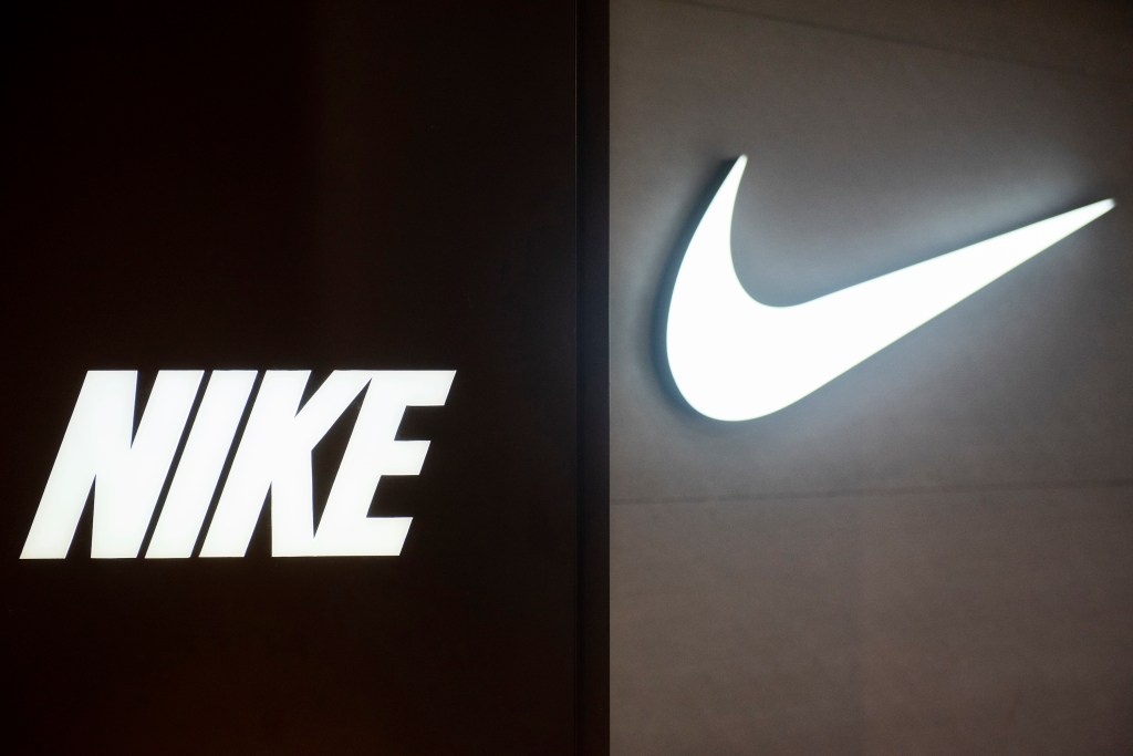 HONG KONG, CHINA - 2019/05/08: A logo of an American multinational sport clothing brand Nike seen in Hong Kong. (Photo by Budrul Chukrut/SOPA Images/LightRocket via Getty Images)
