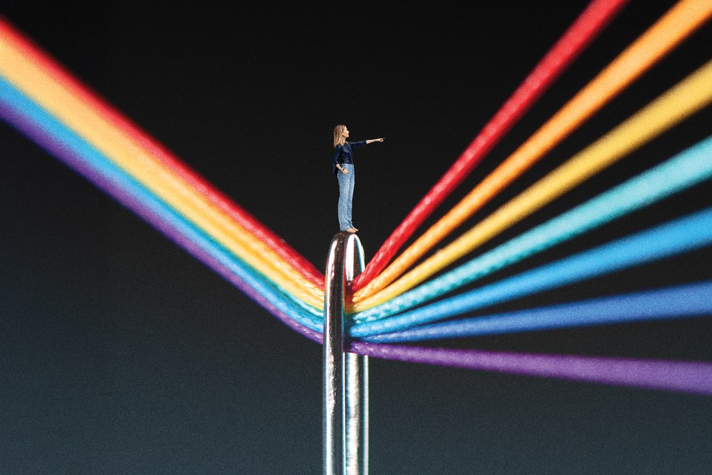thread through needle