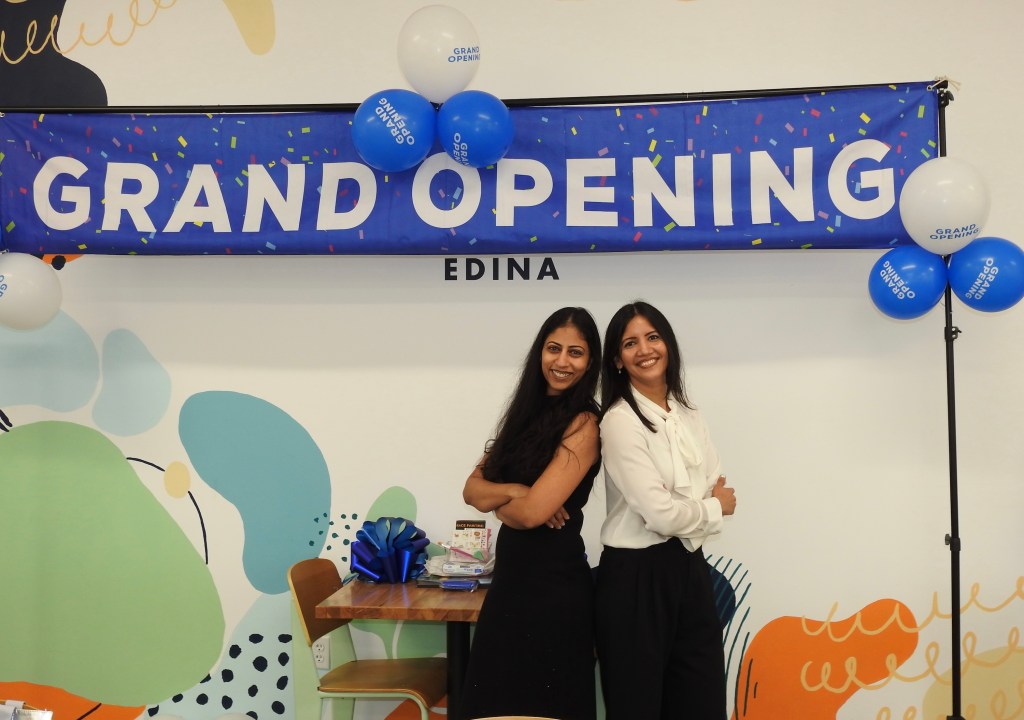 Pooja Choudhary (left) and Antima Jain (right). Credit: Color Me Mine Edina, MN